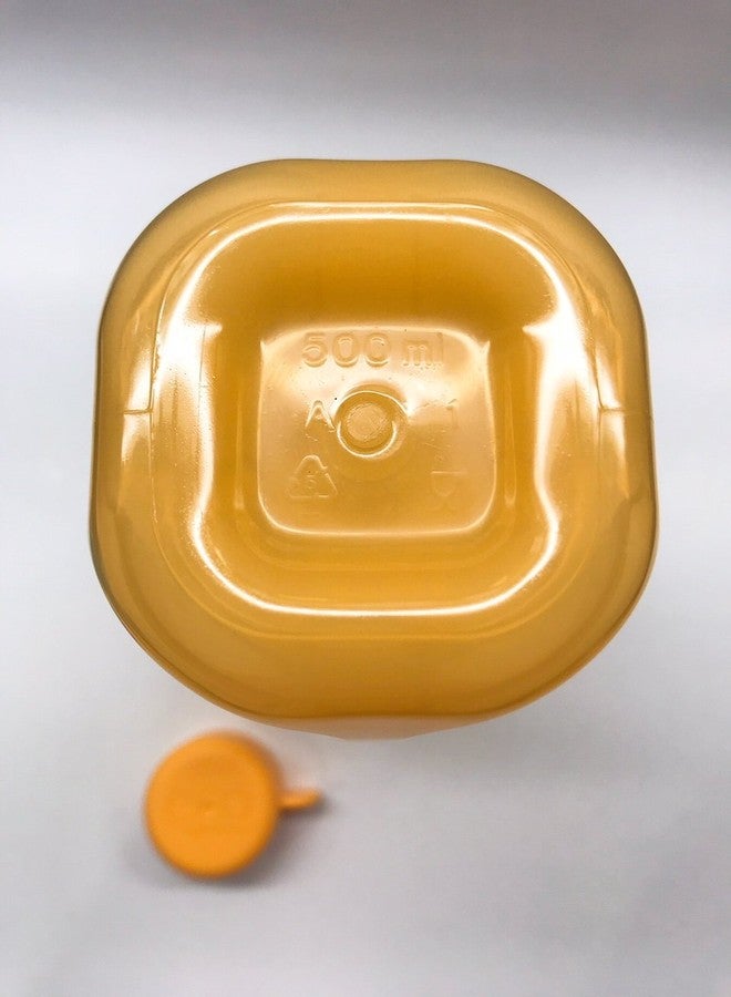 توبروير مجموعة زجاجات مياه رياضية صغيرة صديقة للبيئة من تابروير، سعة 500 مل، قطعتان (أزرق وبرتقالي، بلاستيك) - Image 3